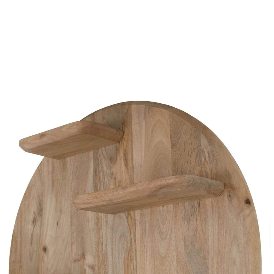 detailfoto Starfurn wandrek Lena 75 cm rond naturel mangohout
