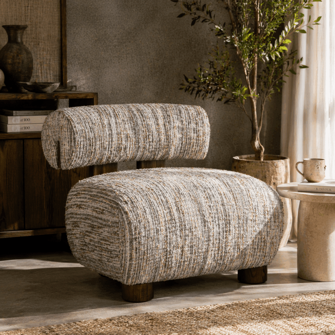 Richmond Interiors Fauteuil Arabella Greige Coco