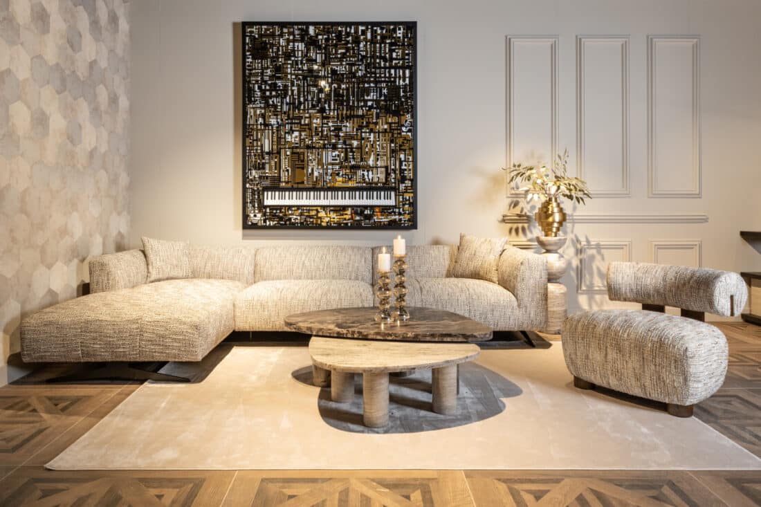 sfeerfoto Richmond Interiors fauteuil Arabella greige coco