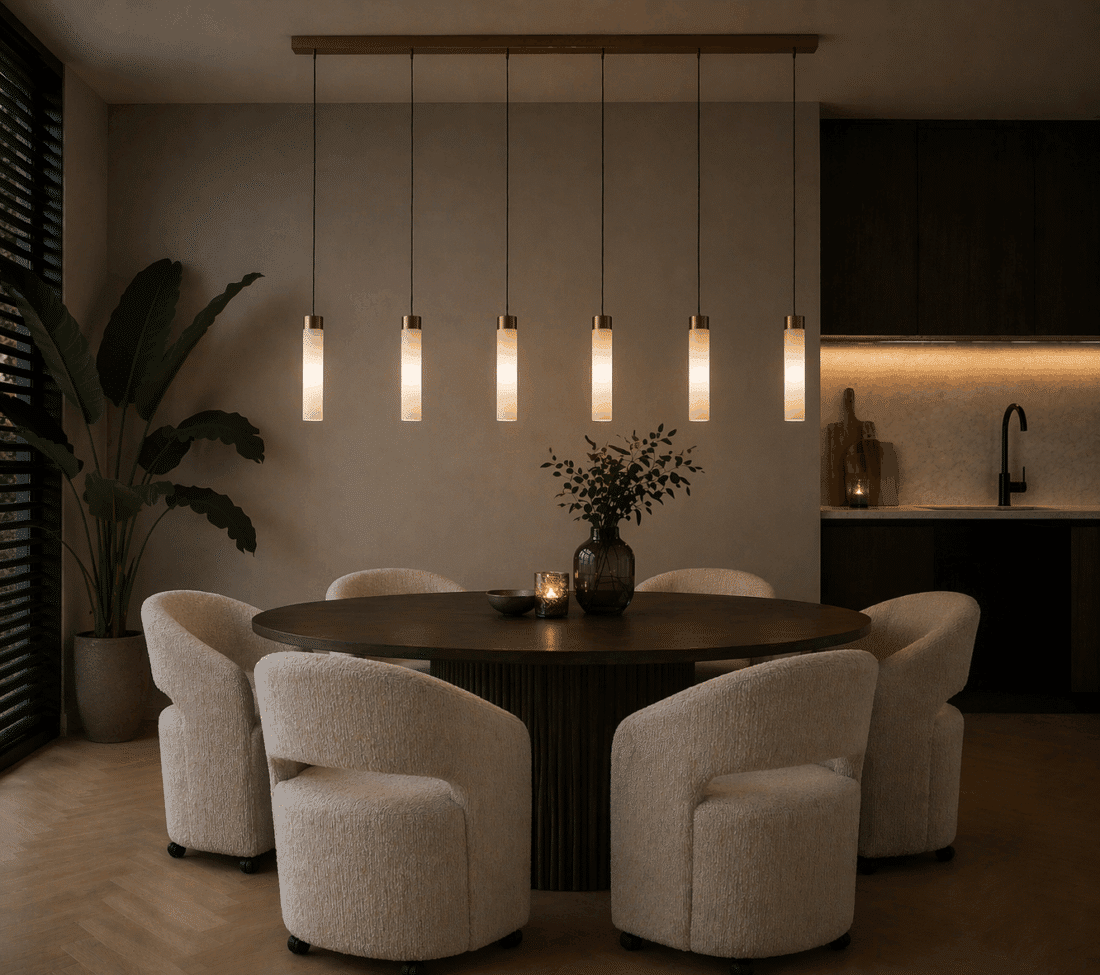 Richmond interiors eetkamerstoel Vixen met wieltjes natural linear