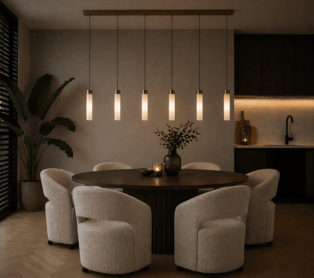 Richmond interiors eetkamerstoel Vixen met wieltjes natural linear