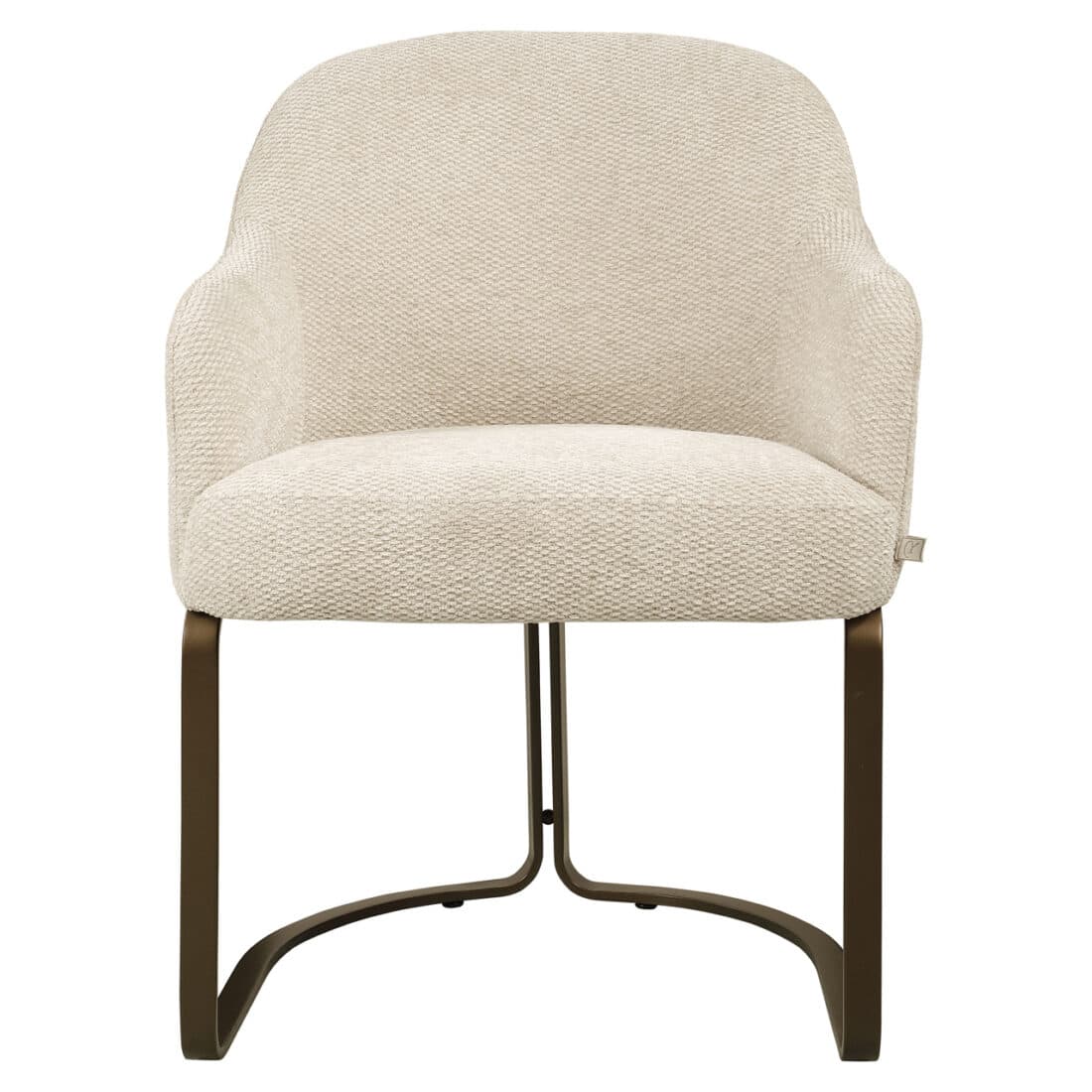 voorkant Richmond Interiors eetkamerstoel Hadley natural boldweave