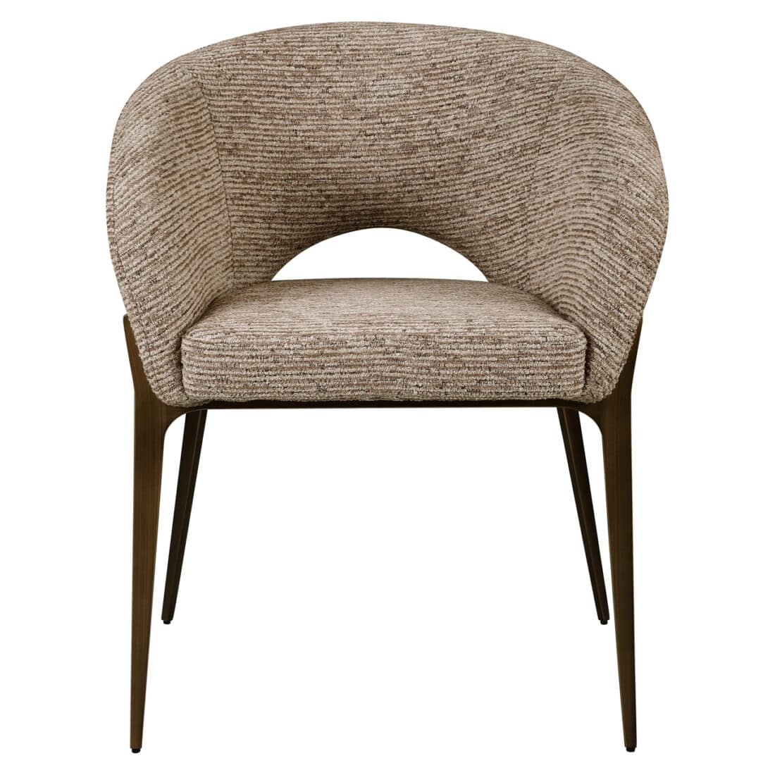 voorkant Richmond Interiors eetkamerstoel Kenzi mocca