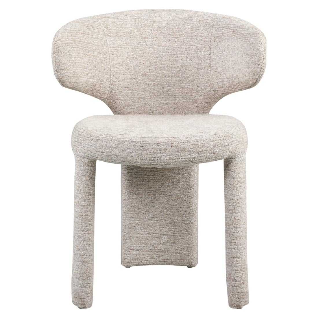 voorkant Richmond Interiors eetkamerstoel Viola met arm natural linear