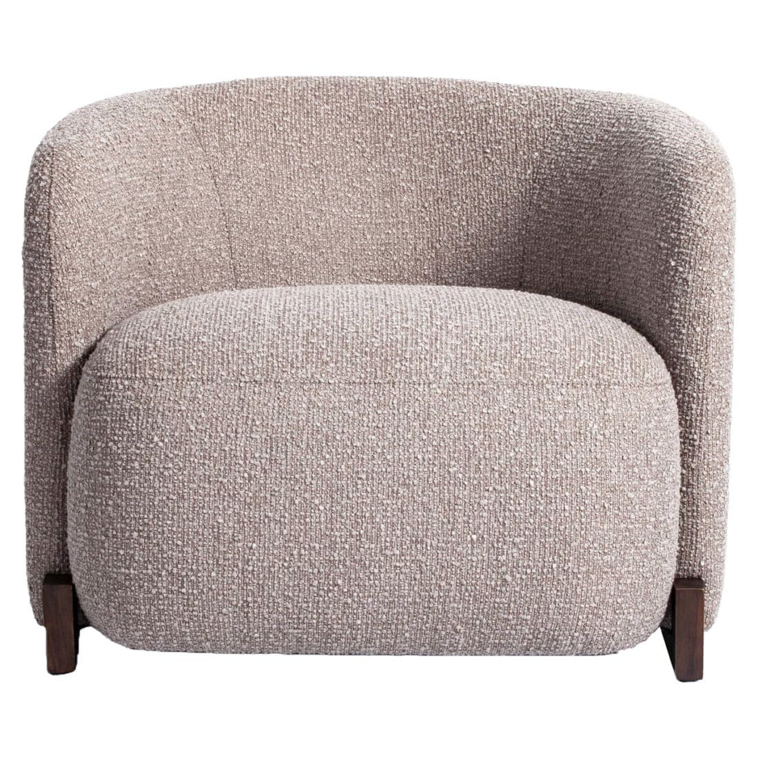 voorkant Richmond Interiors fauteuil Hannah met arm mocca