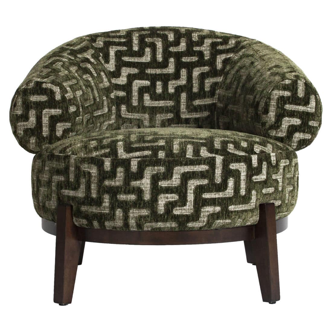 voorkant Richmond Interiors fauteuil Montana moss labyrinth