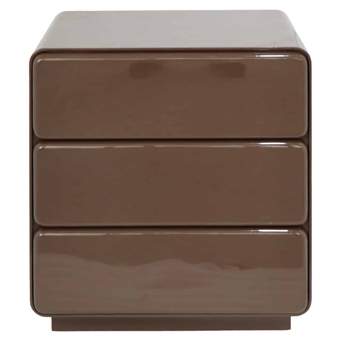 voorkant Richmond Interiors nachtkastje Demy bruin 56,5x42,5x60 cm hout