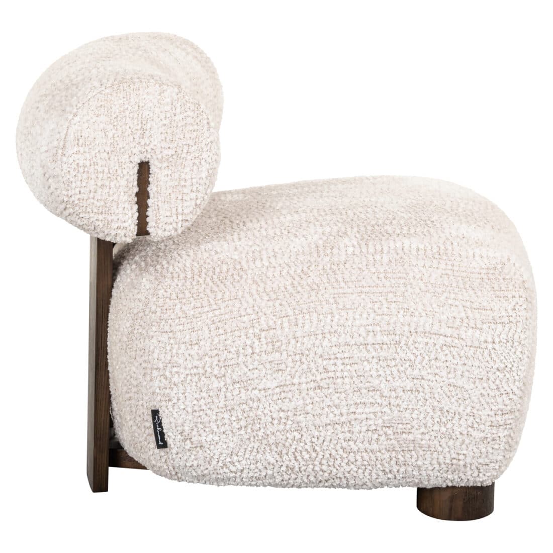 zijkant Richmond Interiors fauteuil Arabella lovely cream