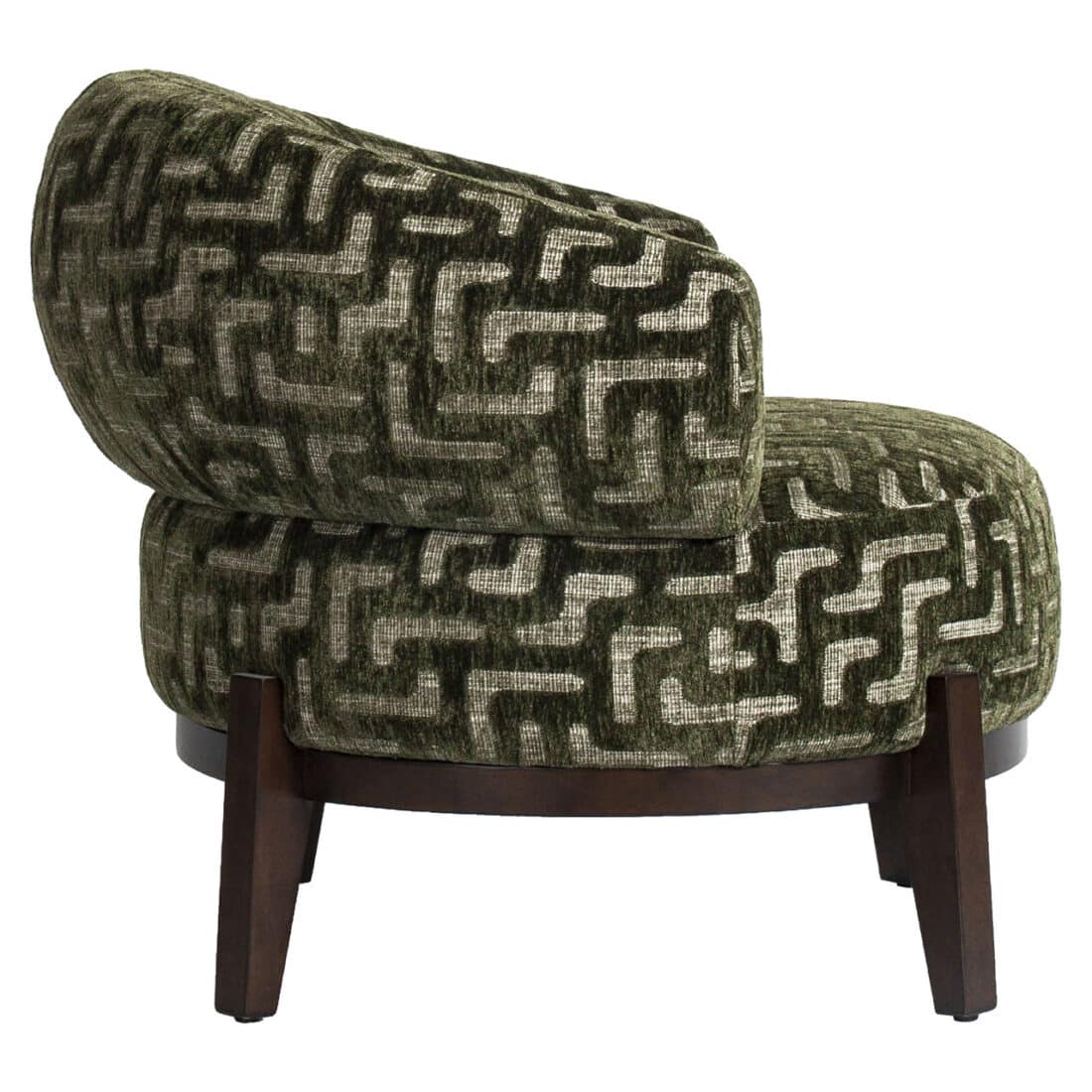 zijkant Richmond Interiors fauteuil Montana moss labyrinth