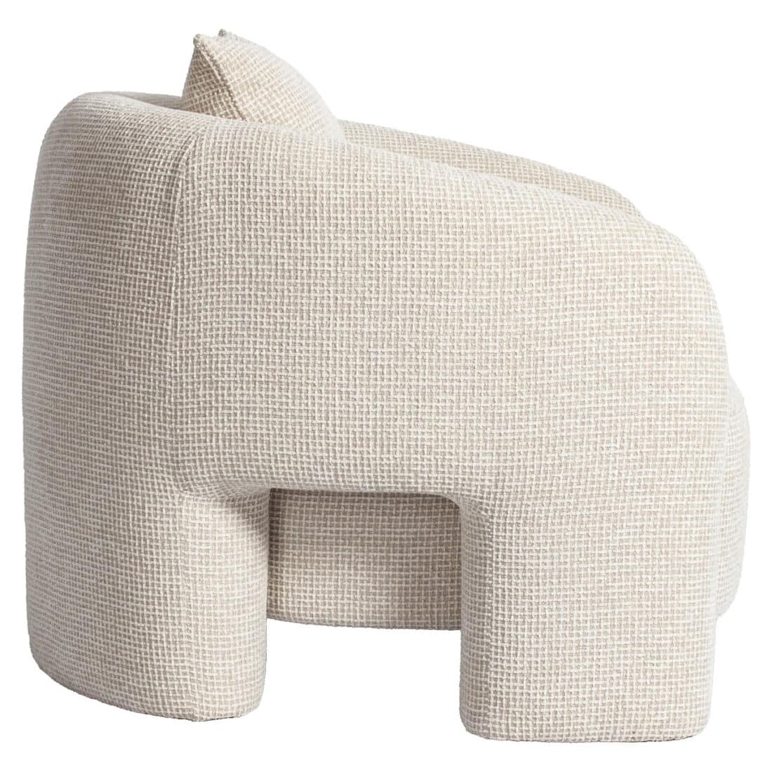 zijkant Richmond Interiors fauteuil Tuscany beige blockweave