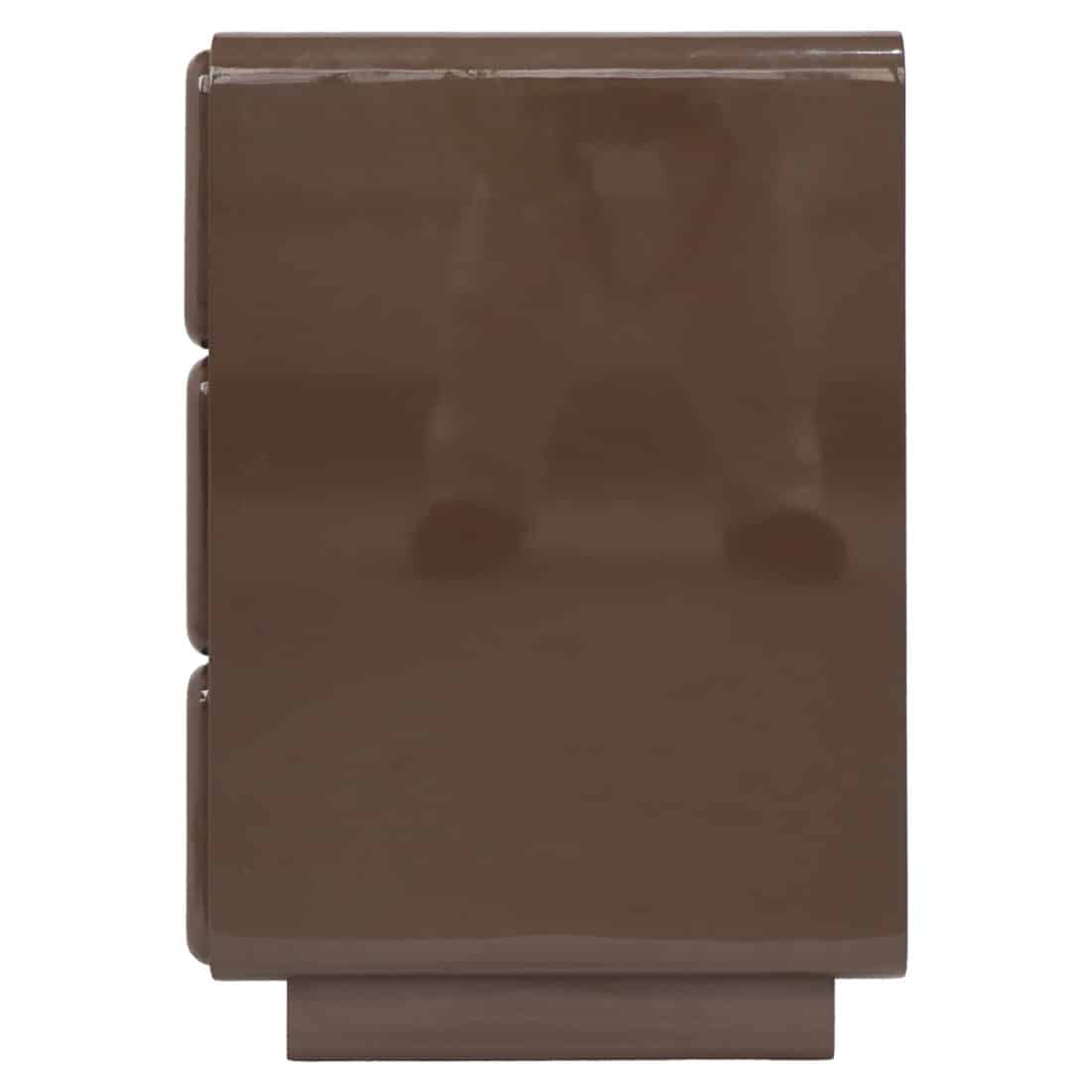 zijkant Richmond Interiors nachtkastje Demy bruin 56,5x42,5x60 cm hout