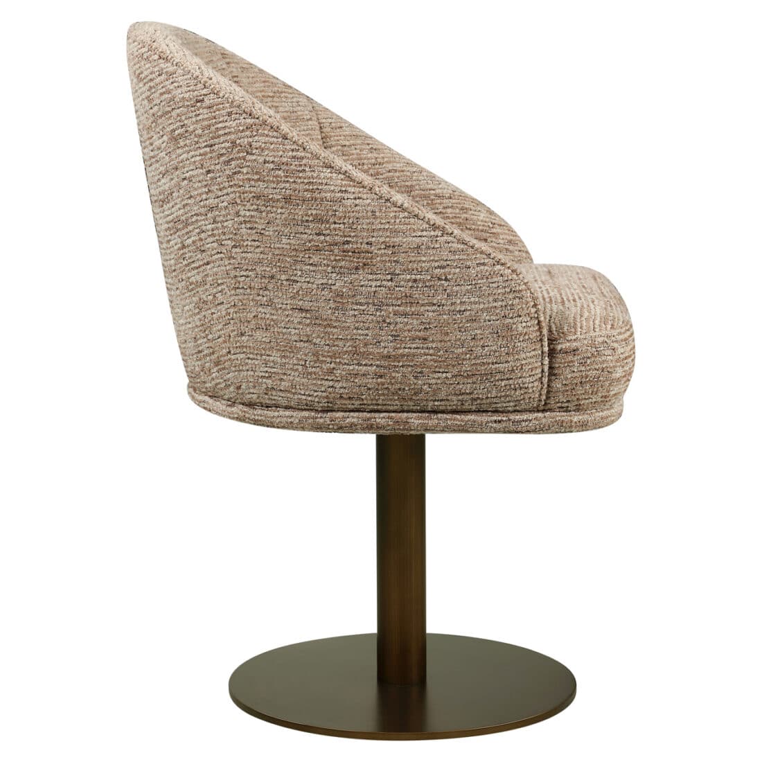 Richmond Interiors Eetkamerstoel Beverly Draaibaar Met Arm Mocca