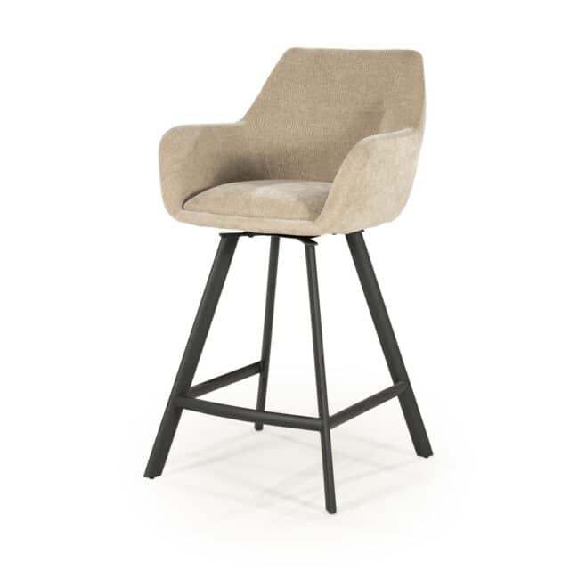 By-Boo barstoel Bliss met arm taupe