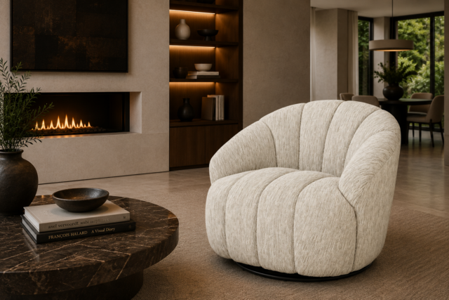 By Boo Draaifauteuil Sogno Met Arm Beige