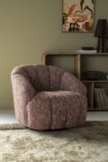 By-Boo draaifauteuil Sogno met arm burgundy