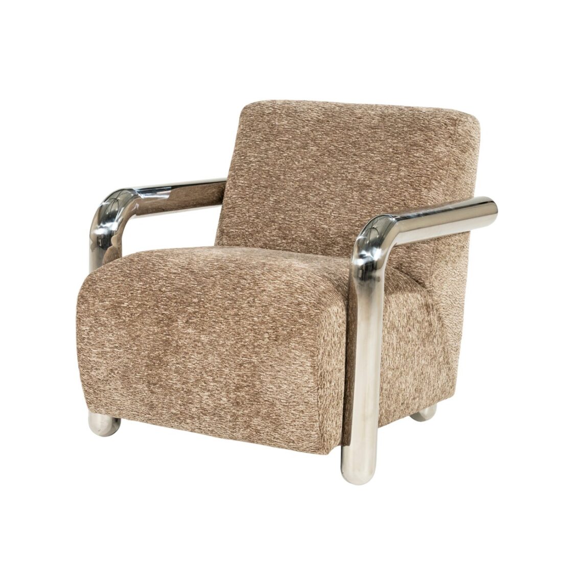 By Boo Fauteuil Chromette Met Arm Taupe By Boo Fauteuil Chromette Met Arm Taupe