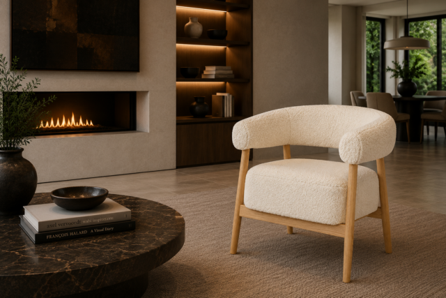 By-Boo fauteuil Mysa met arm beige