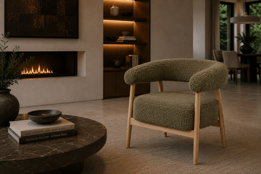 By-Boo fauteuil Mysa met arm groen By-Boo fauteuil Mysa met arm groen