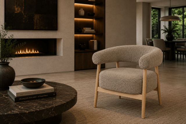By-Boo fauteuil Mysa met arm taupe