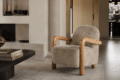By-Boo fauteuil Retrova met arm taupe