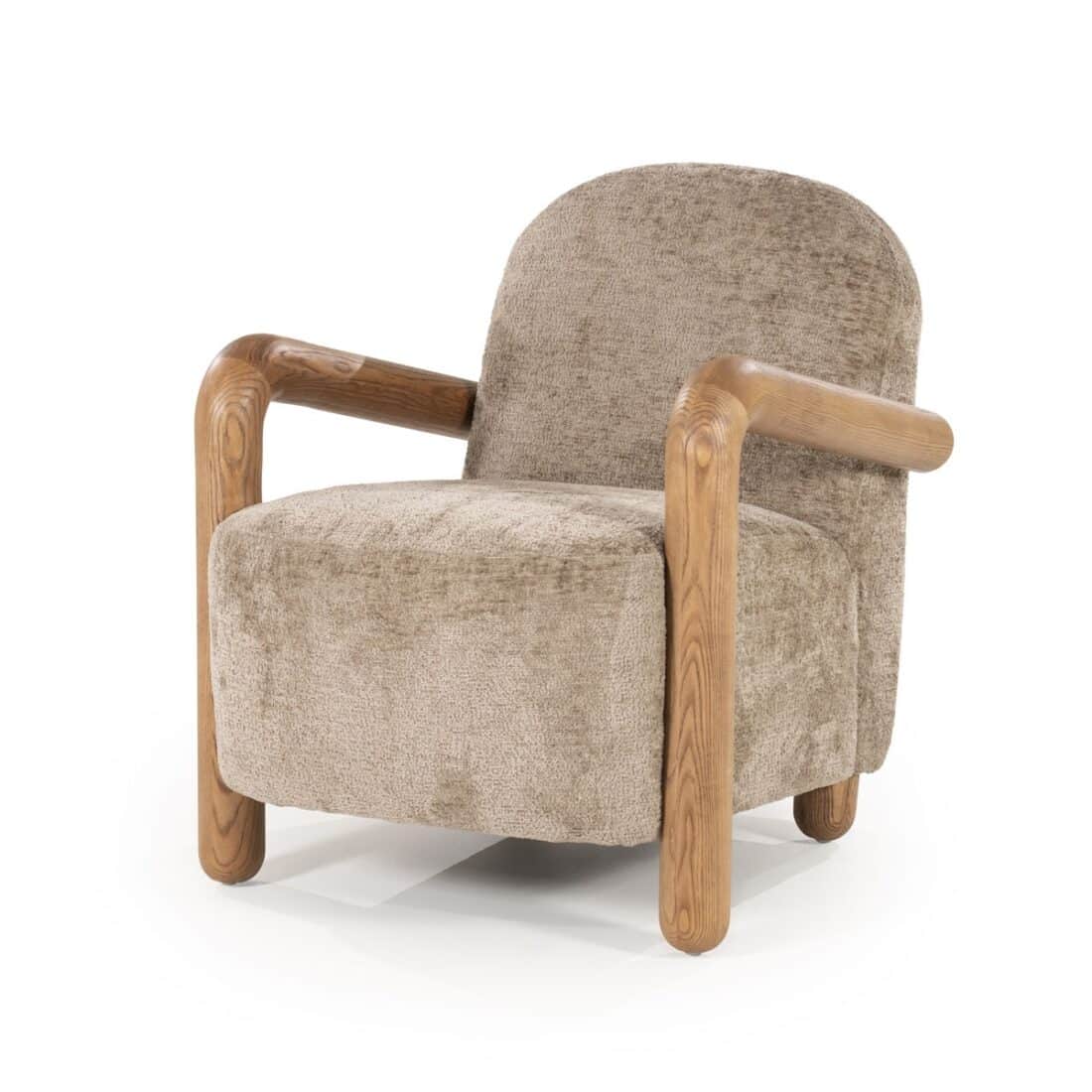By Boo Fauteuil Retrova Met Arm Taupe By Boo Fauteuil Retrova Met Arm Taupe