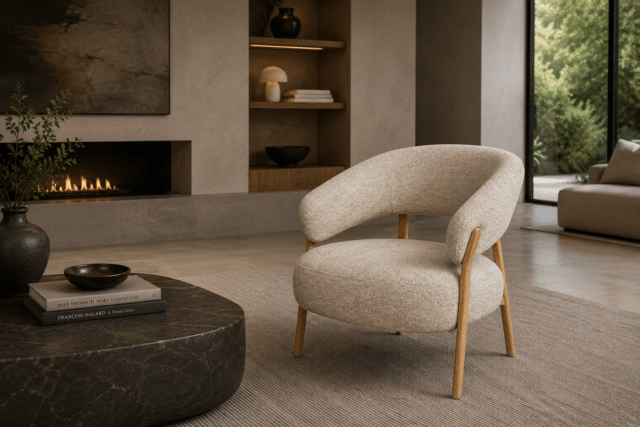 By-Boo fauteuil Sedia met arm natural