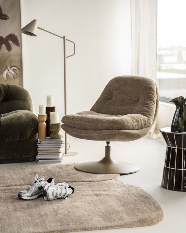 By-Boo fauteuil Tromba draaibaar taupe