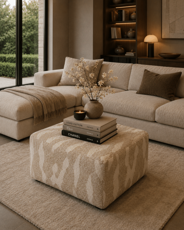 By Boo Poef Rytm Groot Beige