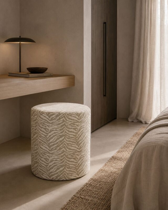 By-Boo poef Tigra beige