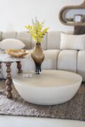 By-Boo salontafel Canto taupe 80x80x25 cm metaal