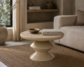 By-Boo salontafel Circolo taupe 60x60x38 cm metaal