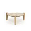 By-Boo salontafel Marnish beige 70x70x28 cm marmer