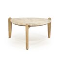 By-Boo salontafel Marnish beige 85x85x40 cm marmer
