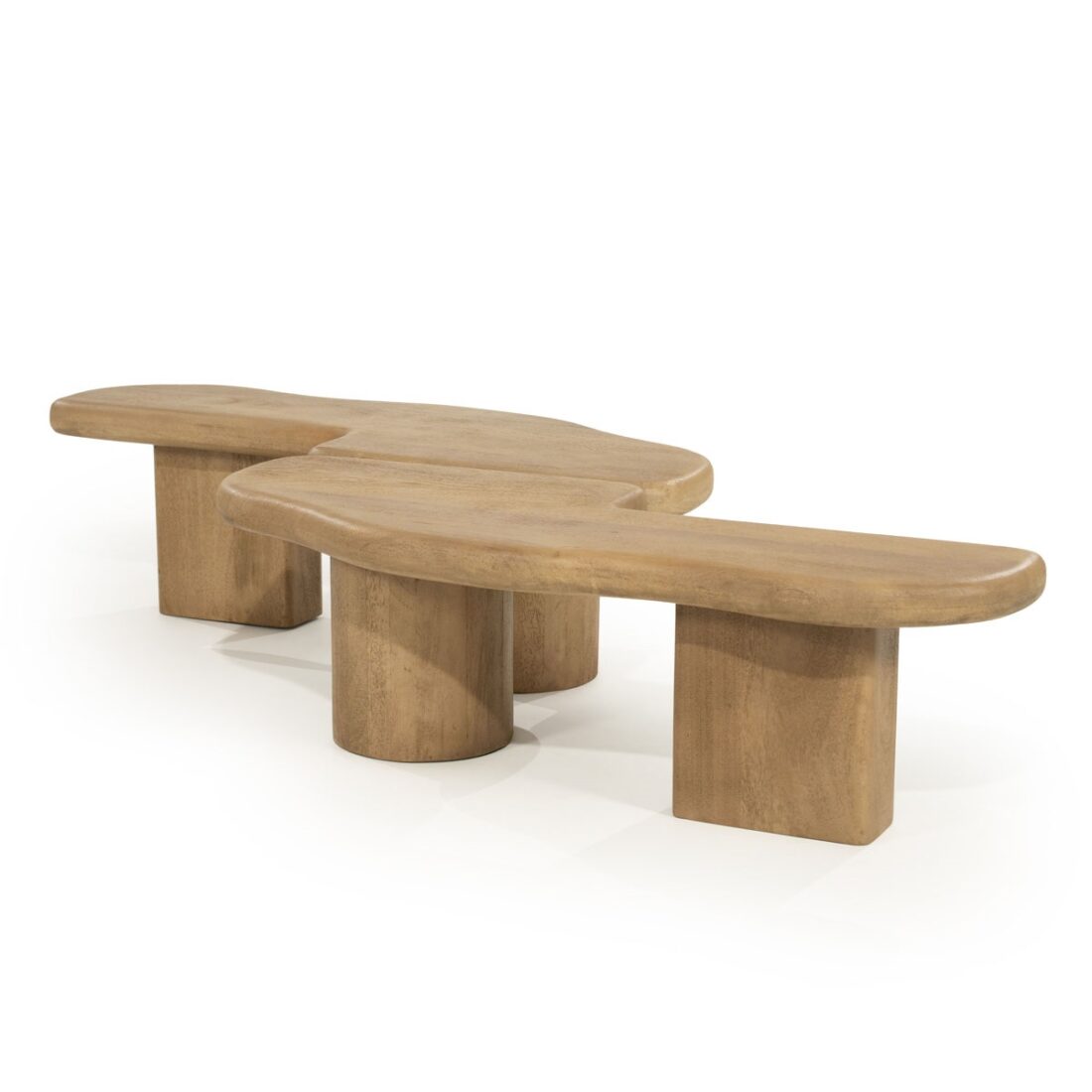By Boo Salontafel Yuo 100x80x30 Cm Naturel Mangohout