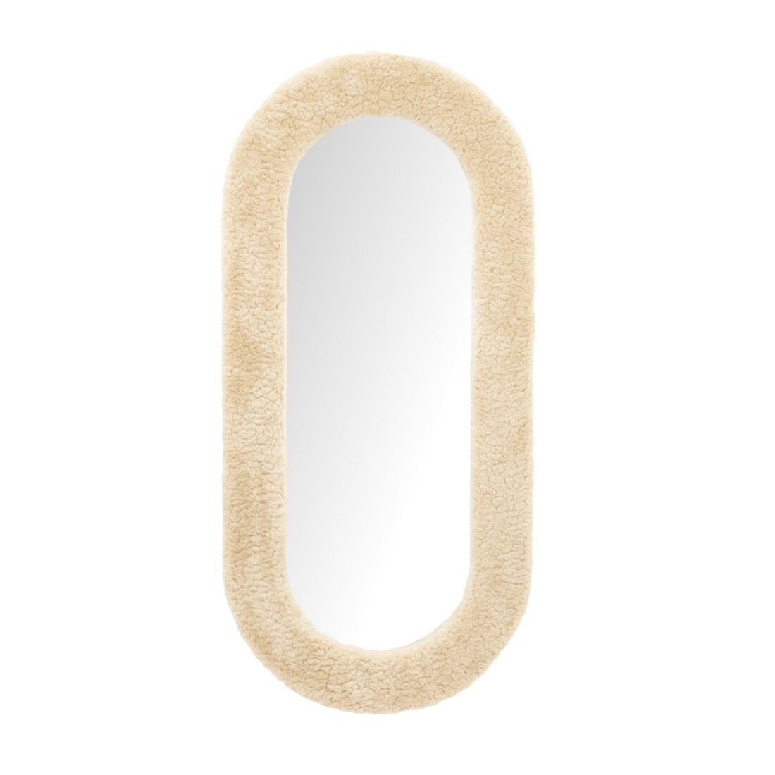 By-Boo spiegel Kiss large 60x5,5x130 cm beige