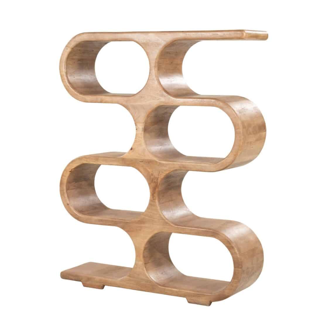 By Boo Wandkast Esu 120x31x150 Cm Mangohout By Boo Wandkast Esu 120x31x150 Cm Mangohout