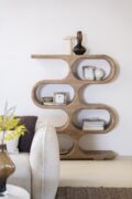 By-Boo wandkast Esu 120x31x150 cm mangohout