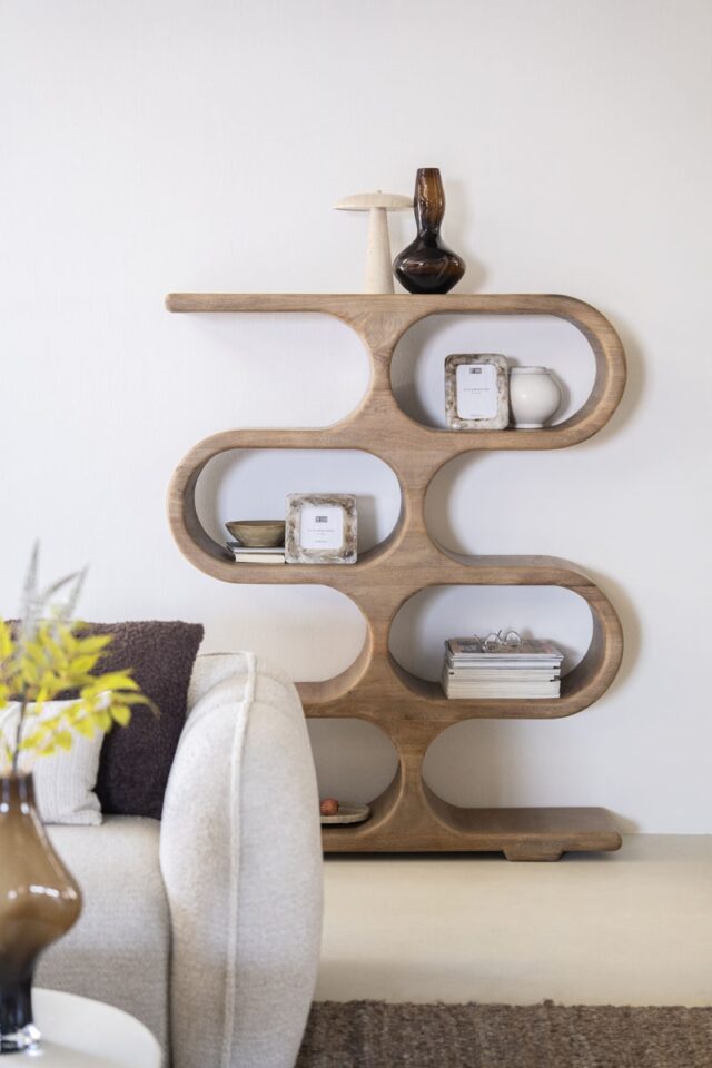 By-Boo wandkast Esu 120x31x150 cm mangohout