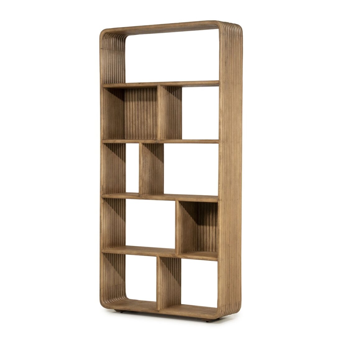 By Boo Wandkast Rigato 100x30x200 Cm Mangohout By Boo Wandkast Rigato 100x30x200 Cm Mangohout