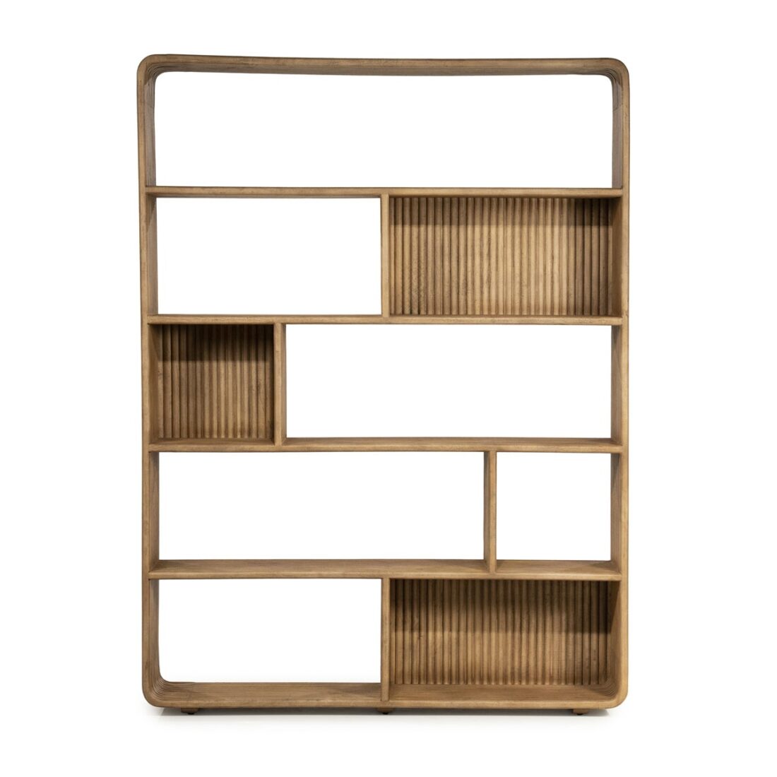 By Boo Wandkast Rigato 150x30x200 Cm Mangohout By Boo Wandkast Rigato 150x30x200 Cm Mangohout