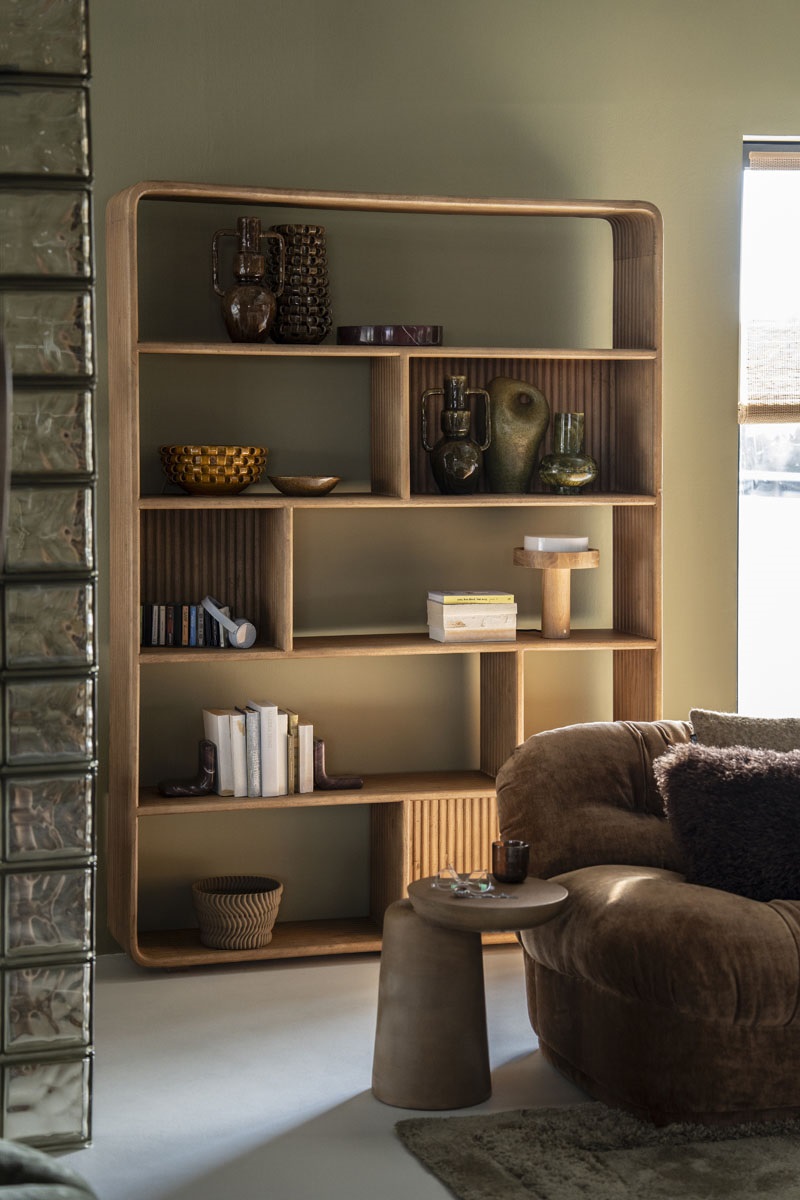 By-Boo wandkast Rigato 150x30x200 cm mangohout By-Boo wandkast Rigato 150x30x200 cm mangohout