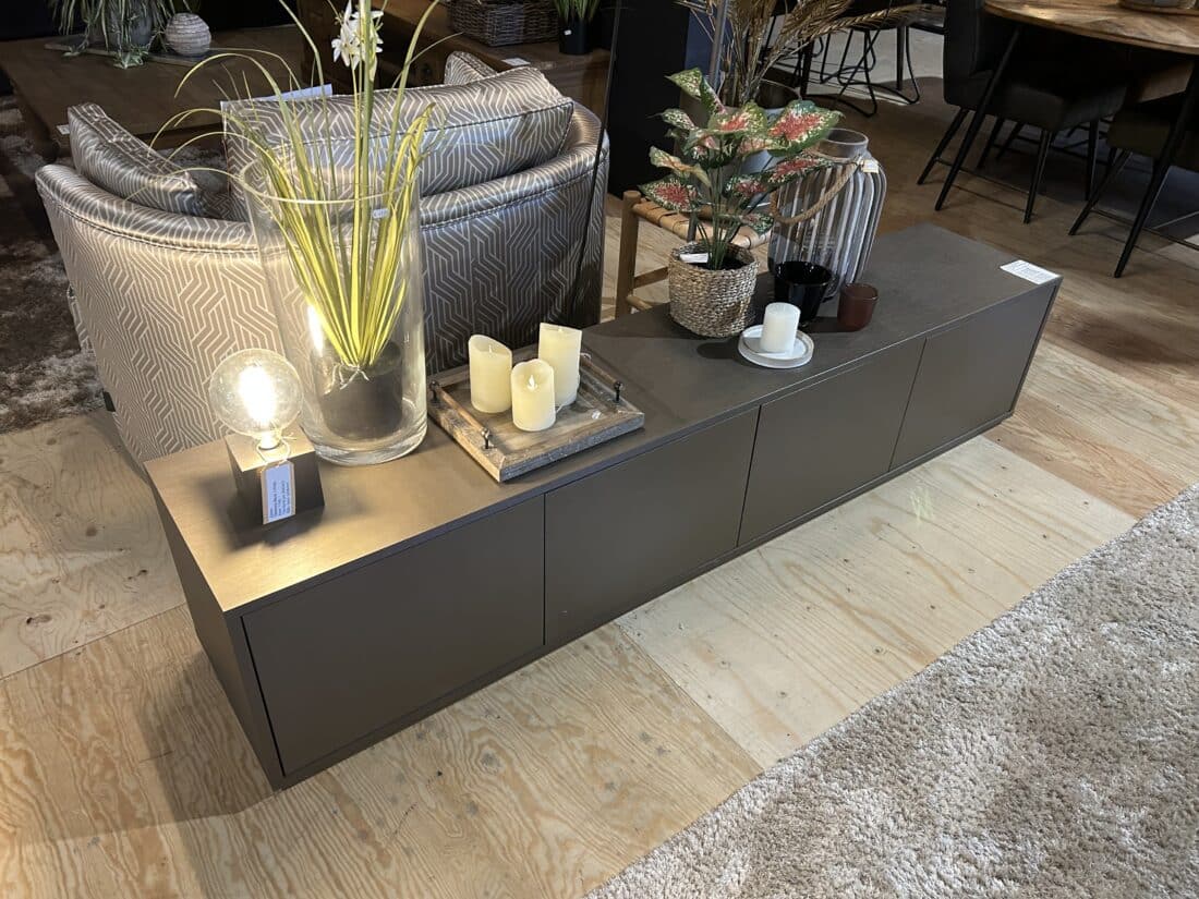 SHOWMODEL Van der Drift tv meubel New York HPL 200x40x43 cm