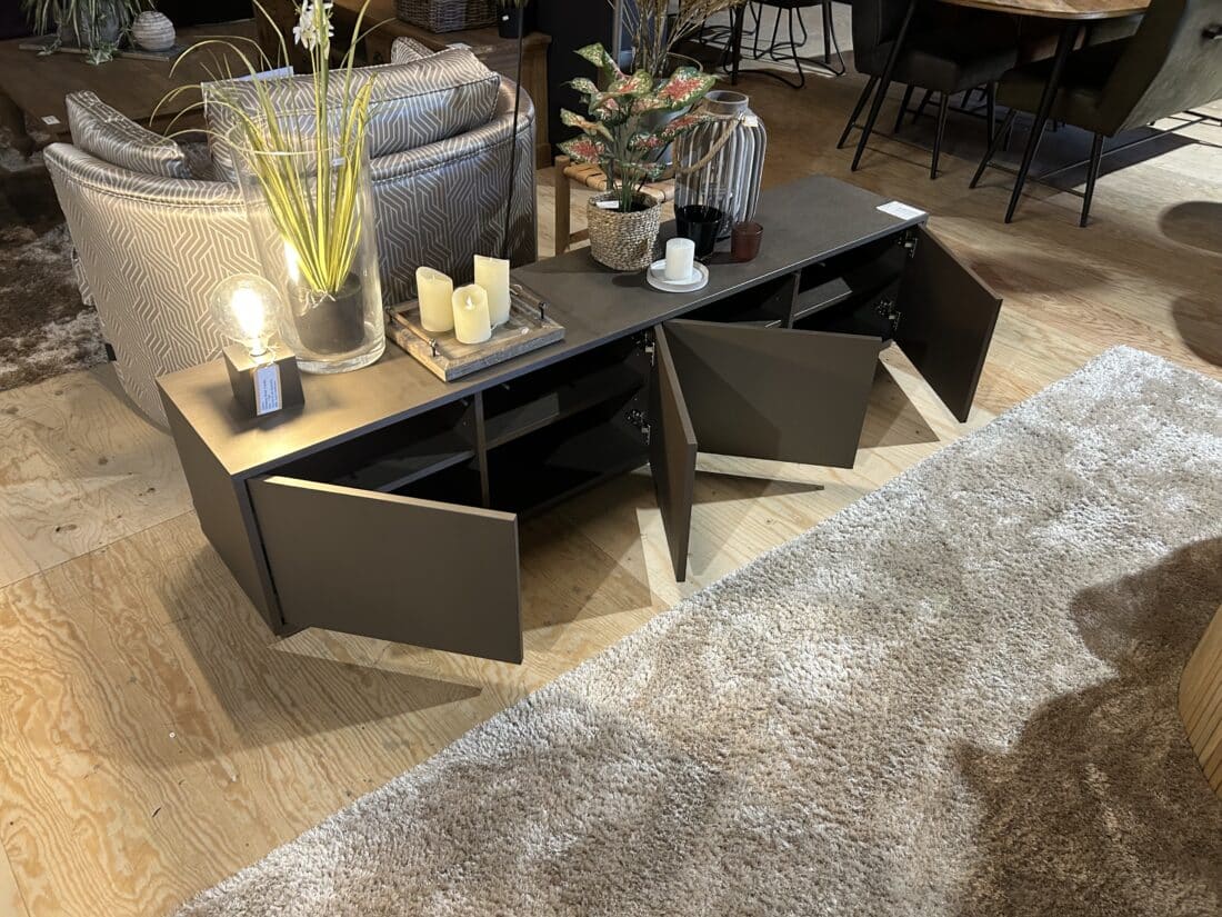 SHOWMODEL Van der Drift tv meubel New York HPL 200x40x43 cm