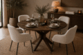 Nijwie MySons Eetkamertafel Ø130, Acacia Marron Brown - Gemini Table Collection