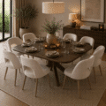 Nijwie Eetkamertafel stuiver vorm 150, Mango Espresso Brown - Addo Table Collection