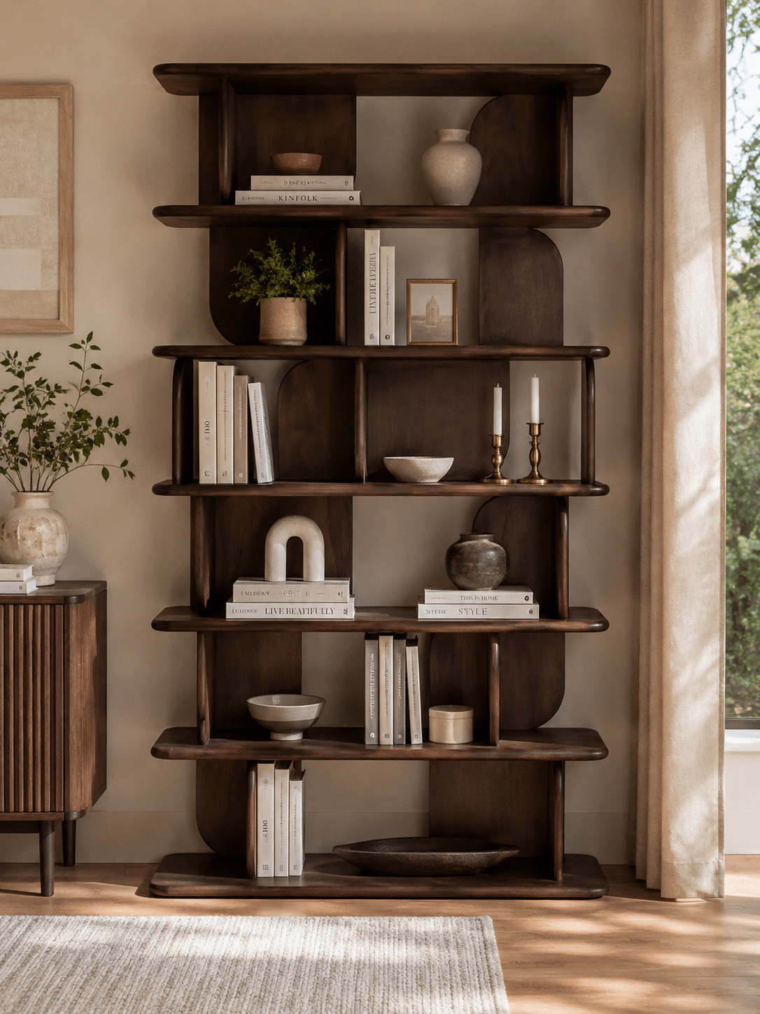Nijwie MySons Oregano boekenkast 90, Mango Brown Walnut - Oregano Collection Nijwie MySons Oregano boekenkast 90, Mango Brown Walnut - Oregano Collection