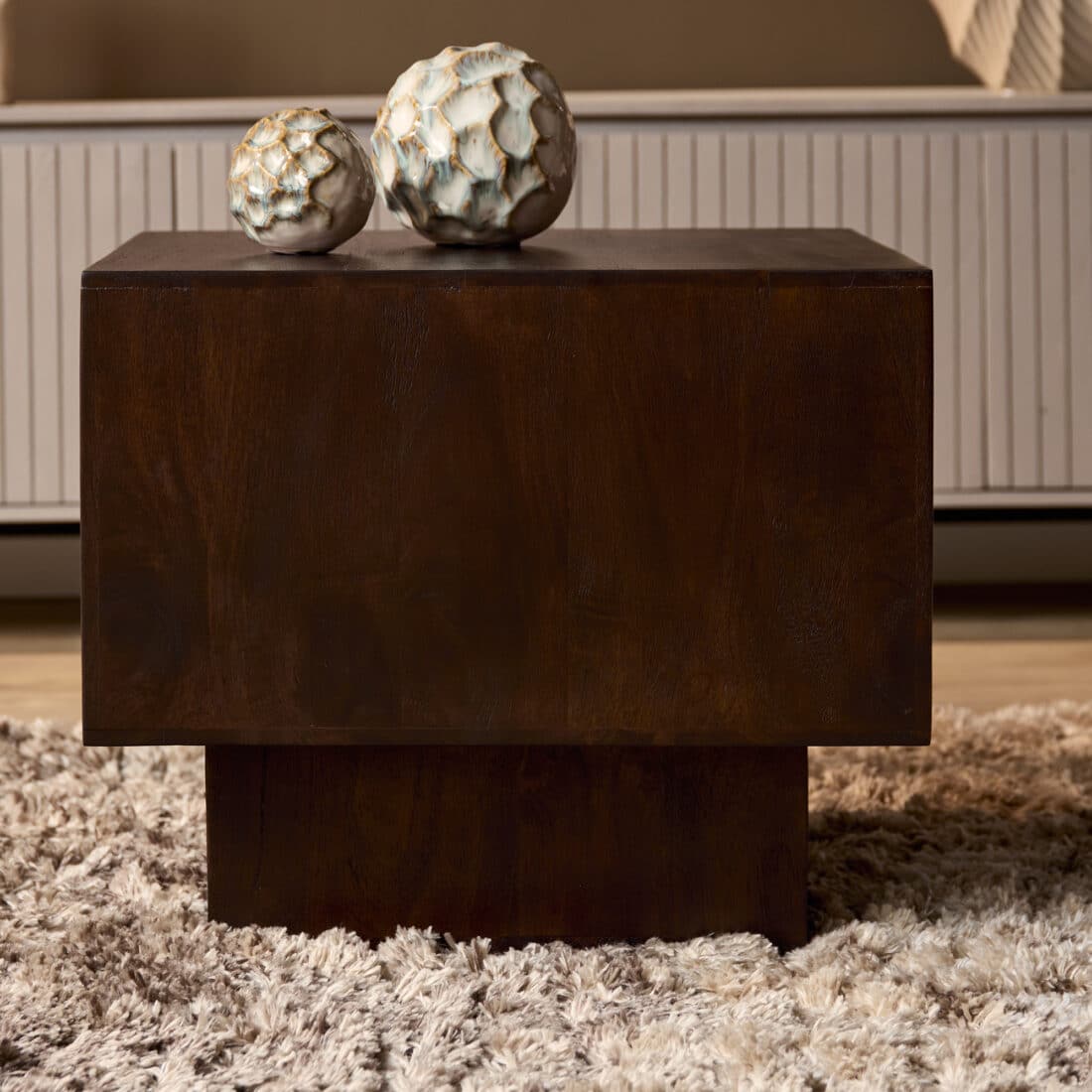 Starfurn Salontafel Livia Bruin Mangohout 56 Cm