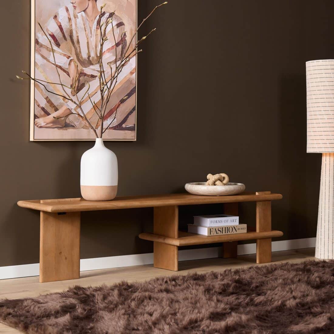 Starfurn Tv Meubel Lina Naturel Mangohout 160 Cm