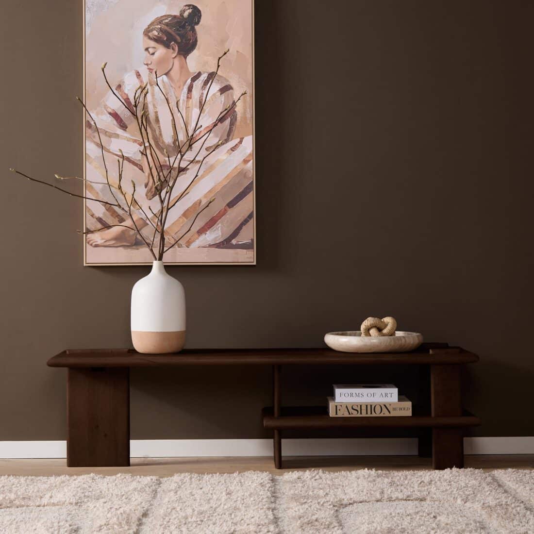 Starfurn Tv Meubel Lina Bruin Mangohout 160 Cm