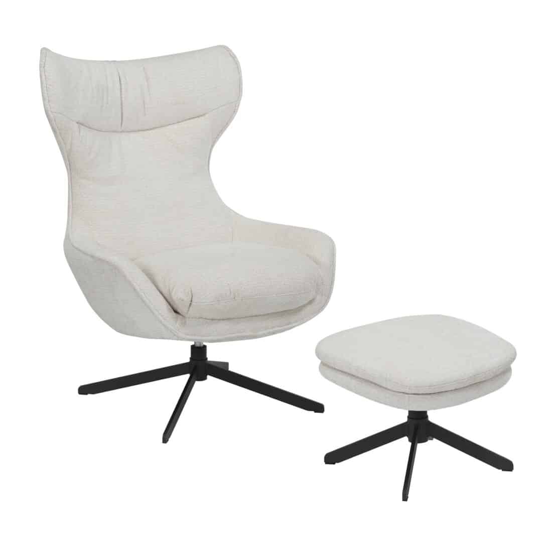 Starfurn Draaibare Fauteuil Olivia Gebroken Wit